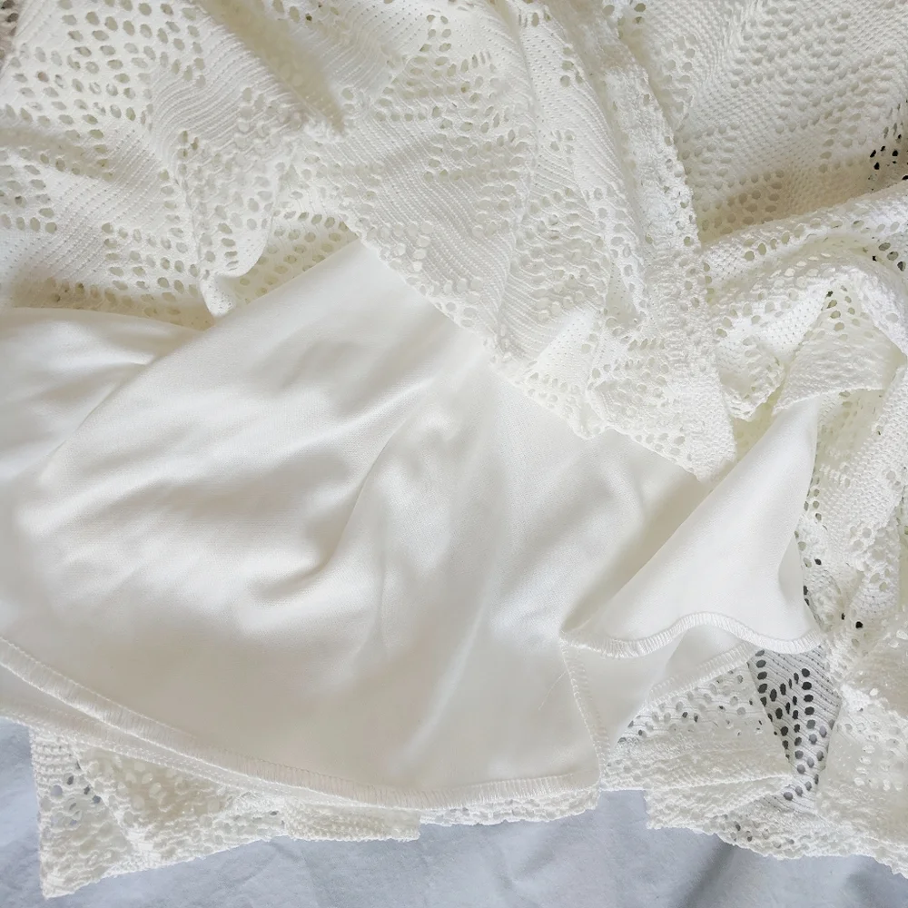 NWT Speechless Girls ivory eyelets dress size 8